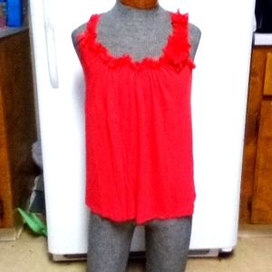 Ted Baker Red Razorback Tank ..OBO